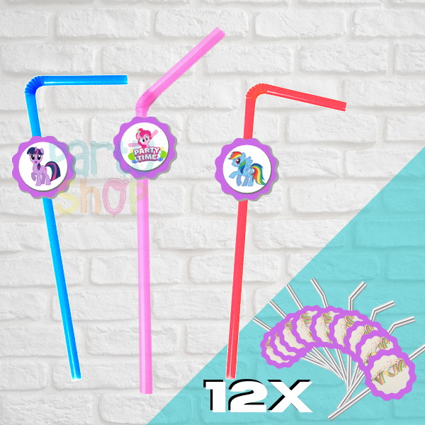 12 Palhinhas Para Festa De My Little Pony