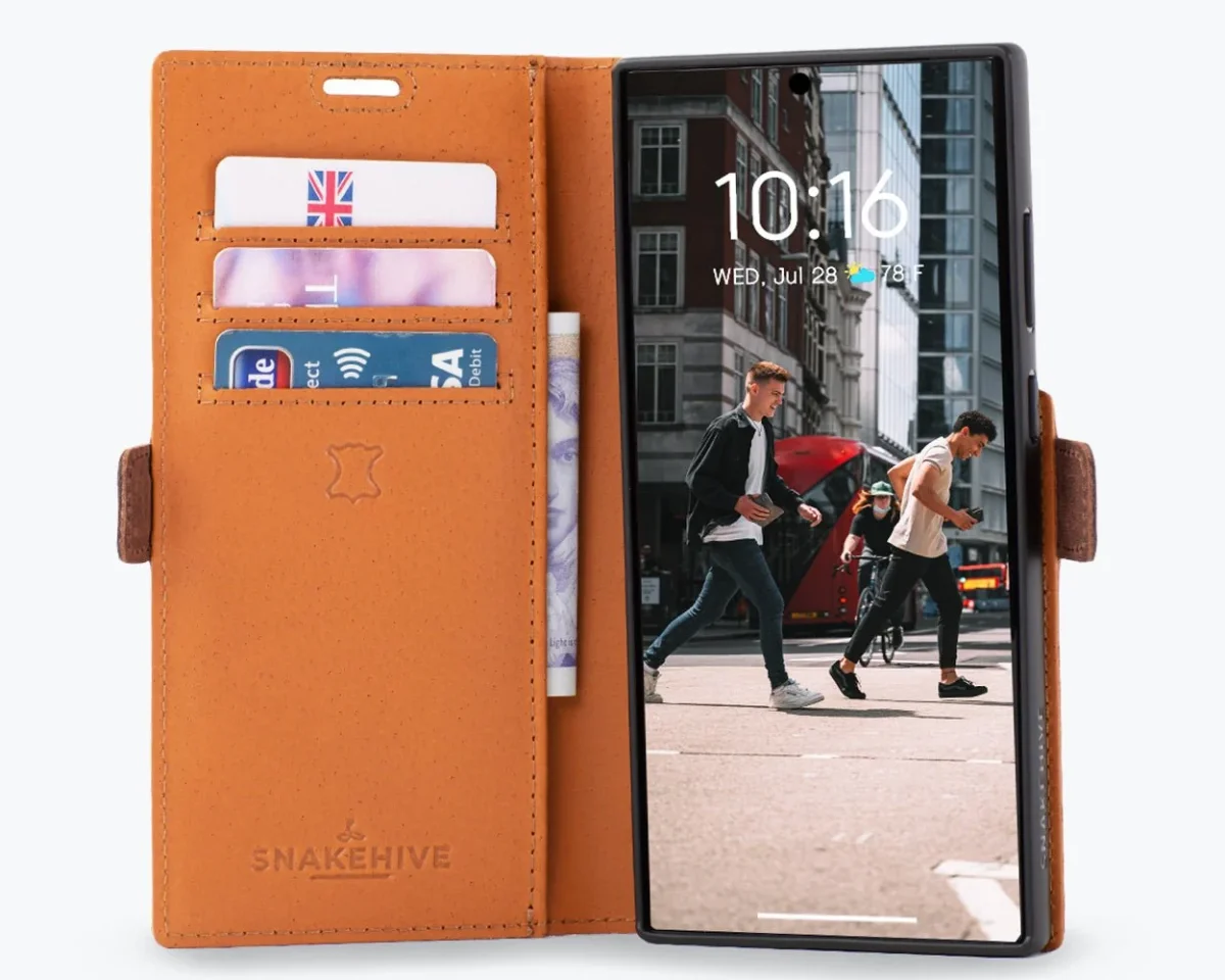 Samsung Galaxy S23 Ultra - Vintage Leather Wallet Phone Case (Side Clasp) - Image 9