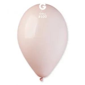 100 Balões Rosa pastel Shell de 30 cm GEMAR