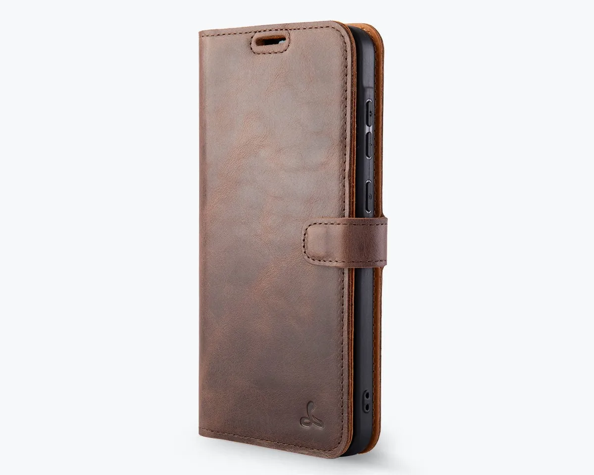 Samsung Galaxy A37 - Vintage Leather Wallet Phone Case - Image 2