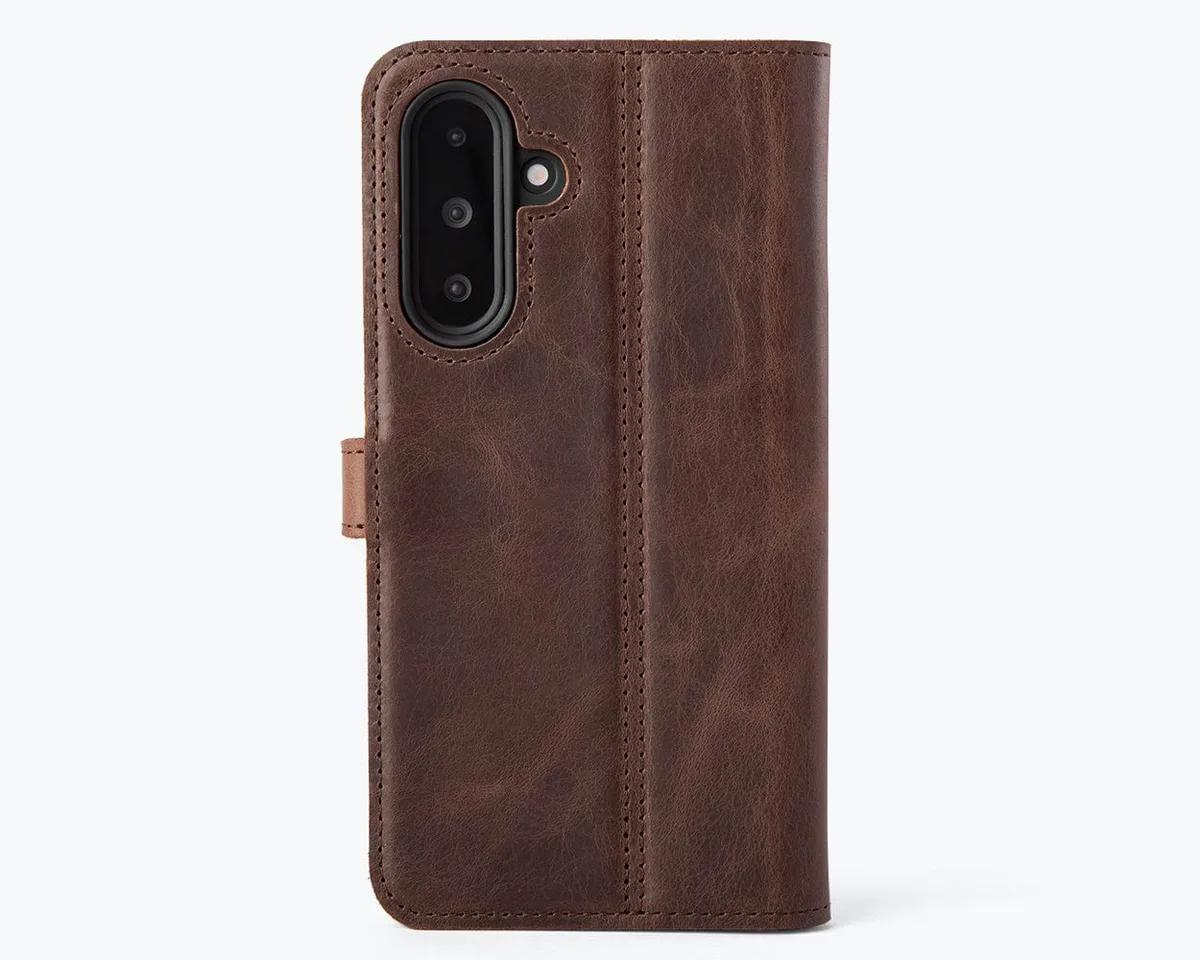 Samsung Galaxy A37 - Vintage Leather Wallet Phone Case - Image 9