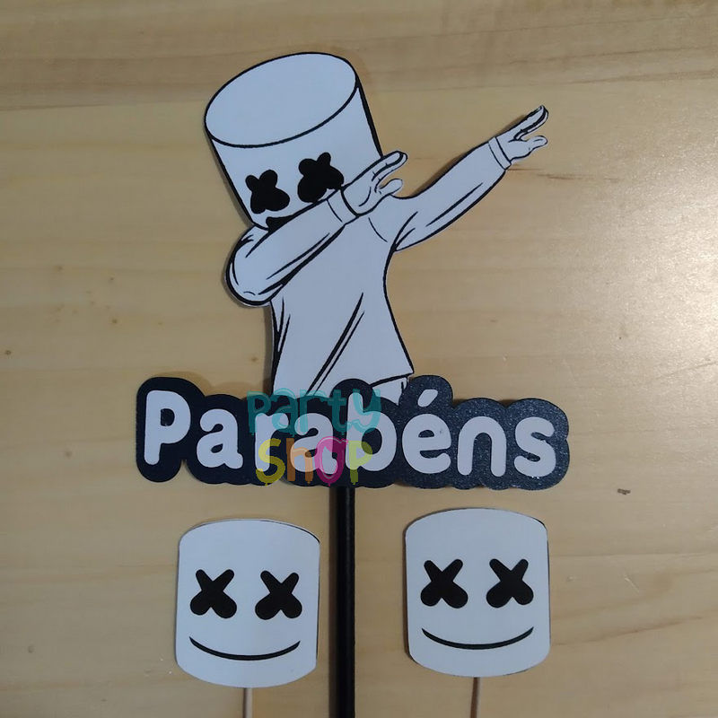 Topo de bolo Marshmello - Image 2