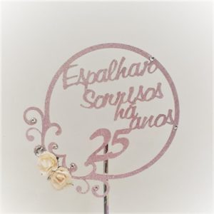 Topo Para Bolos Personalizado Com Moldura