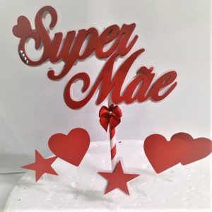Topo de bolo Mãe