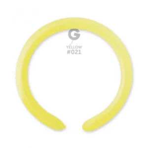 100 Balões Amarelo Neon de modelar de 260 Q GEMAR